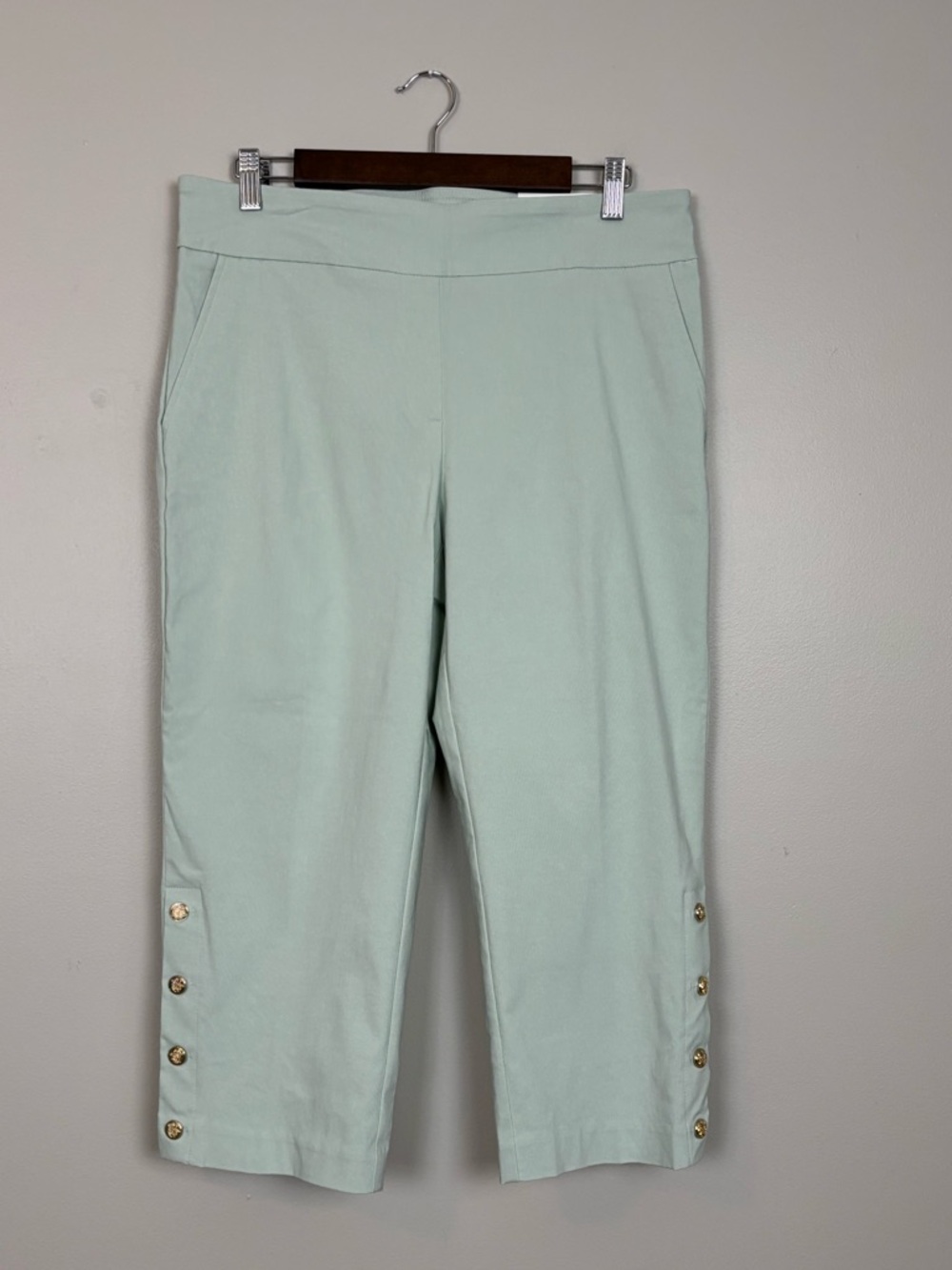 Liz Claiborne Pants Womens 10 April Slim Leg Crop in Green‎
